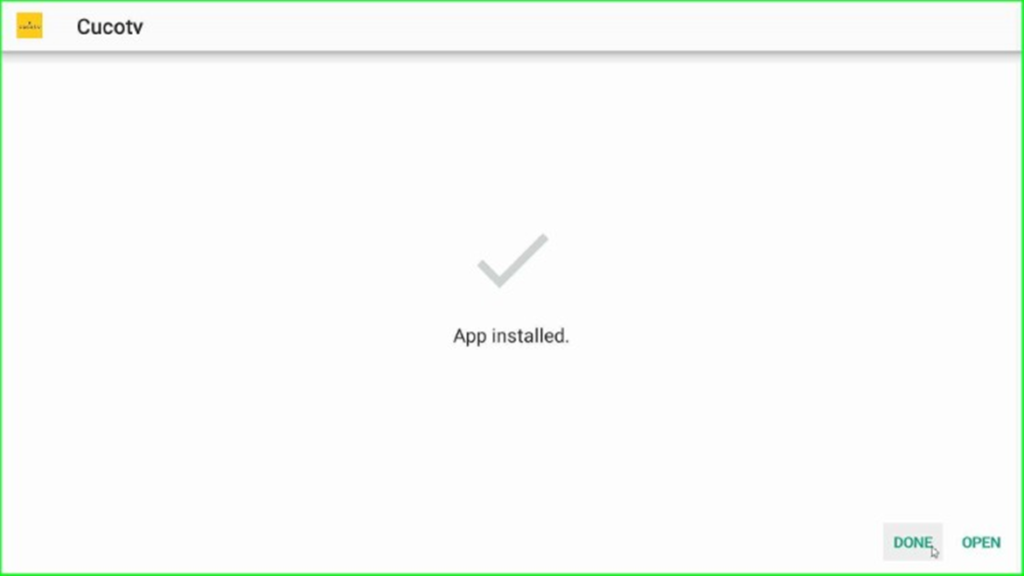 App Installed